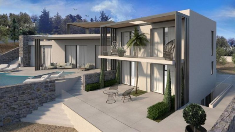 Likotinarea Kreta, Likotinarea: Hanggrundstück mit Meerblick und Villenbaugenehmigung zu verkaufen Grundstück kaufen